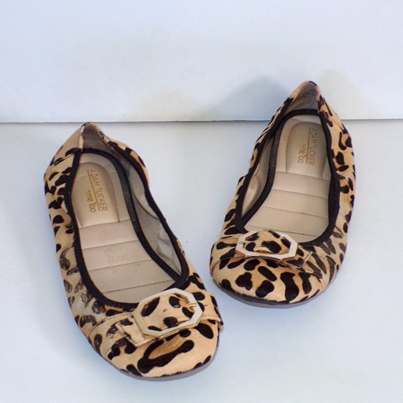 NWOB Adam Tucker Leopard Print Ballet Flats - Picture 1 of 7